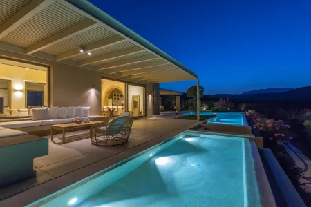  pool at night