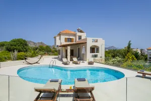  Elegant Seaview Bluebell Villa offering panoramic sunset luxury, in Chania, Crete