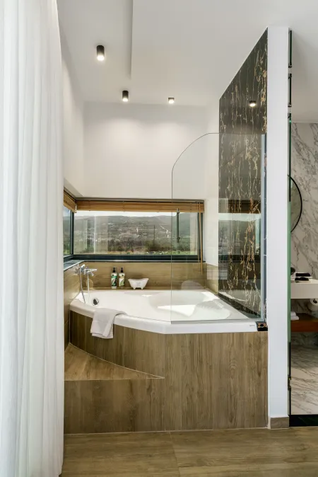  Bedroom with bathtub