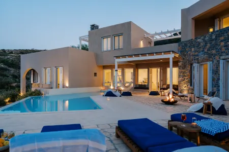  villa at dusk