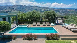 All Around View Mythic Olive Villa, Luxury, Privacy & Seclusion, only 5’ from Chania Centre and Beach