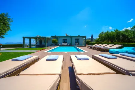   villa and pool