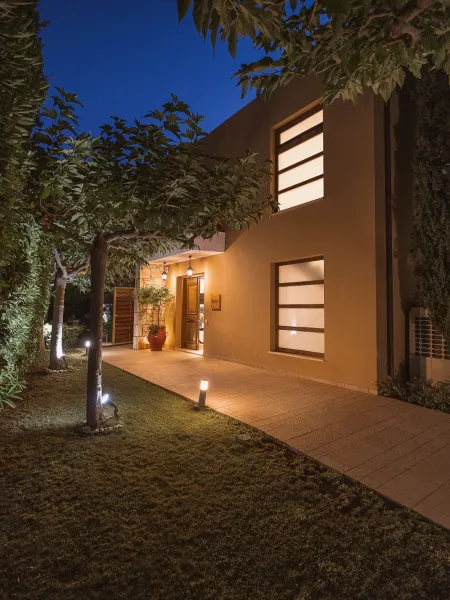  Building facade at night