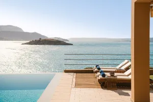 Anemos Villa is a luxury holiday home on the west coast of Crete, fully decked out with all the mod cons.