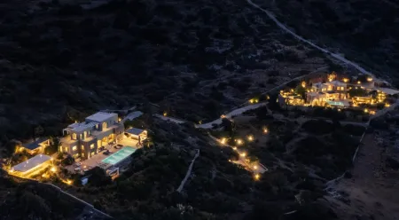  both villas at night 