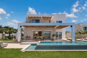 Logari Villa located at Xirosterni village near Chania, Crete, with all the mod-cons for families and friends. Free daily breakfast basket.