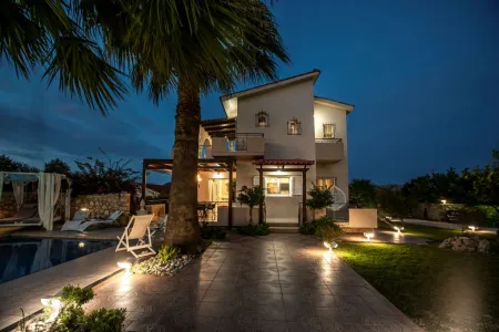  villa at night