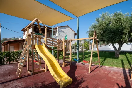  Playground with swings and slide