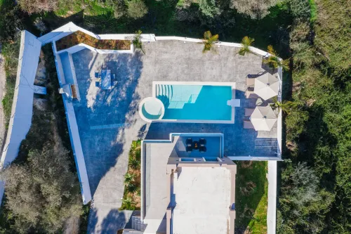  Aerial view of the villa