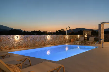 pool side at night