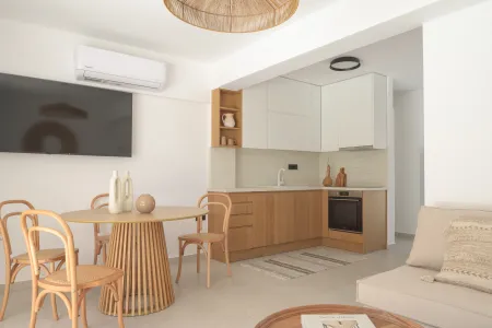 kitchen and dining area