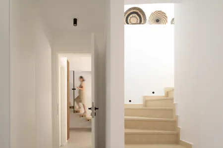 stairs and living area entrance