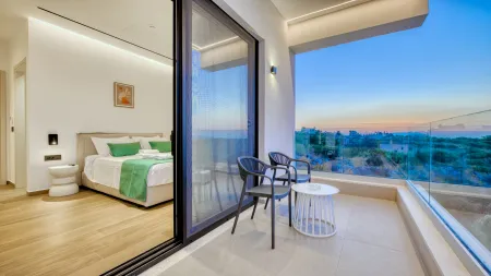   Main Villa Double Bedroom with Balcony