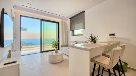  Studio 1 Living area with Seaview